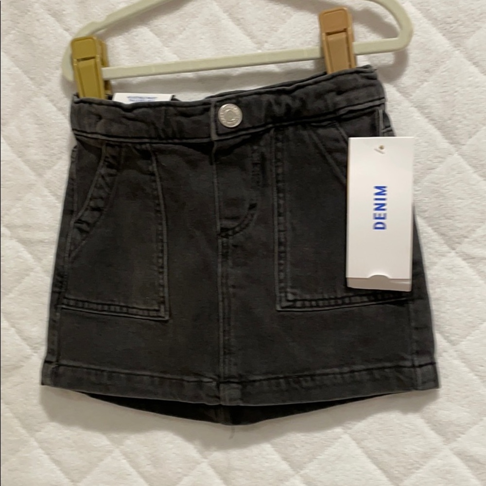 Denim mini skirt